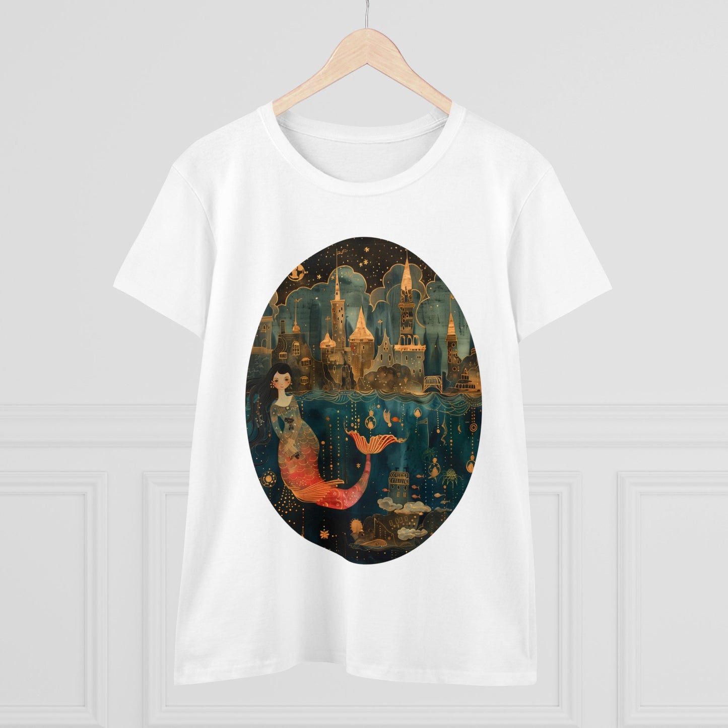 Mermaid - Fantasy - Women's Midweight Cotton Tee