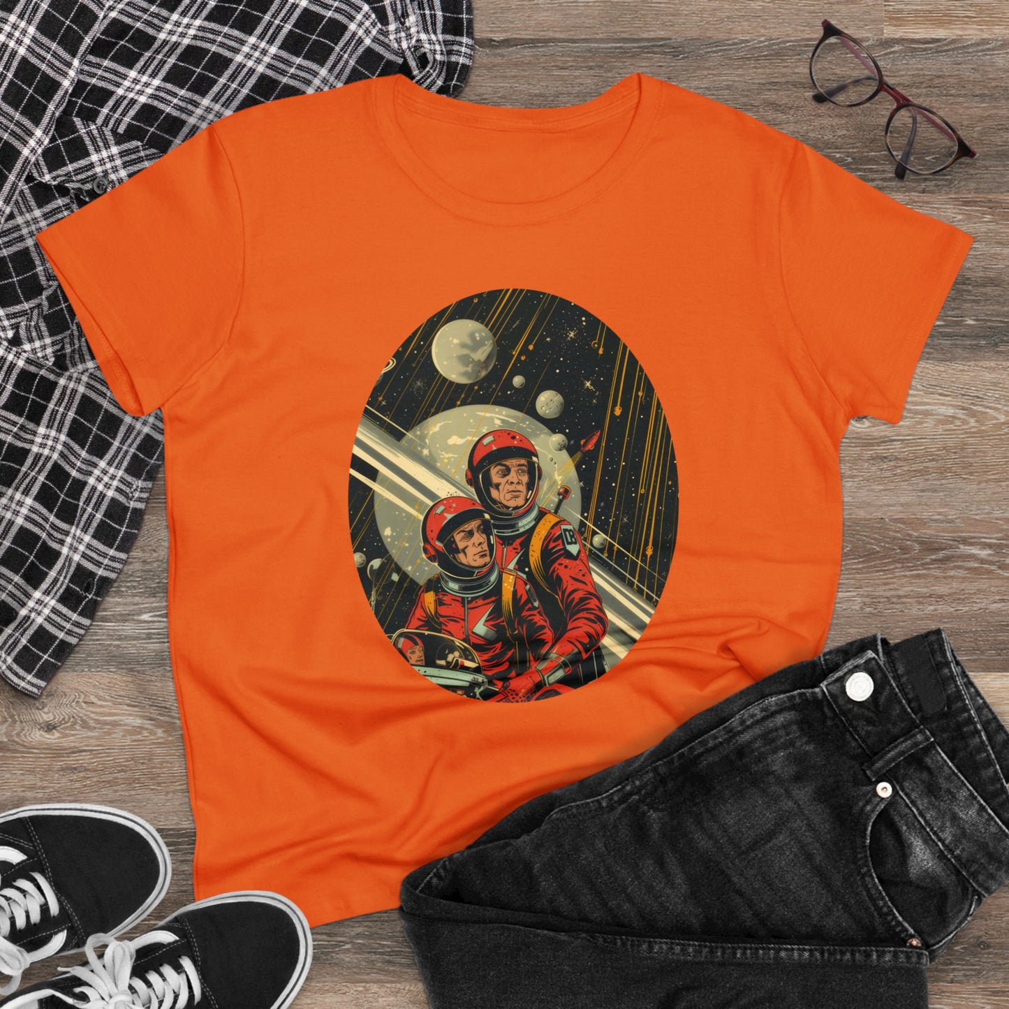 Spacemen - Women's Midweight Cotton Tee