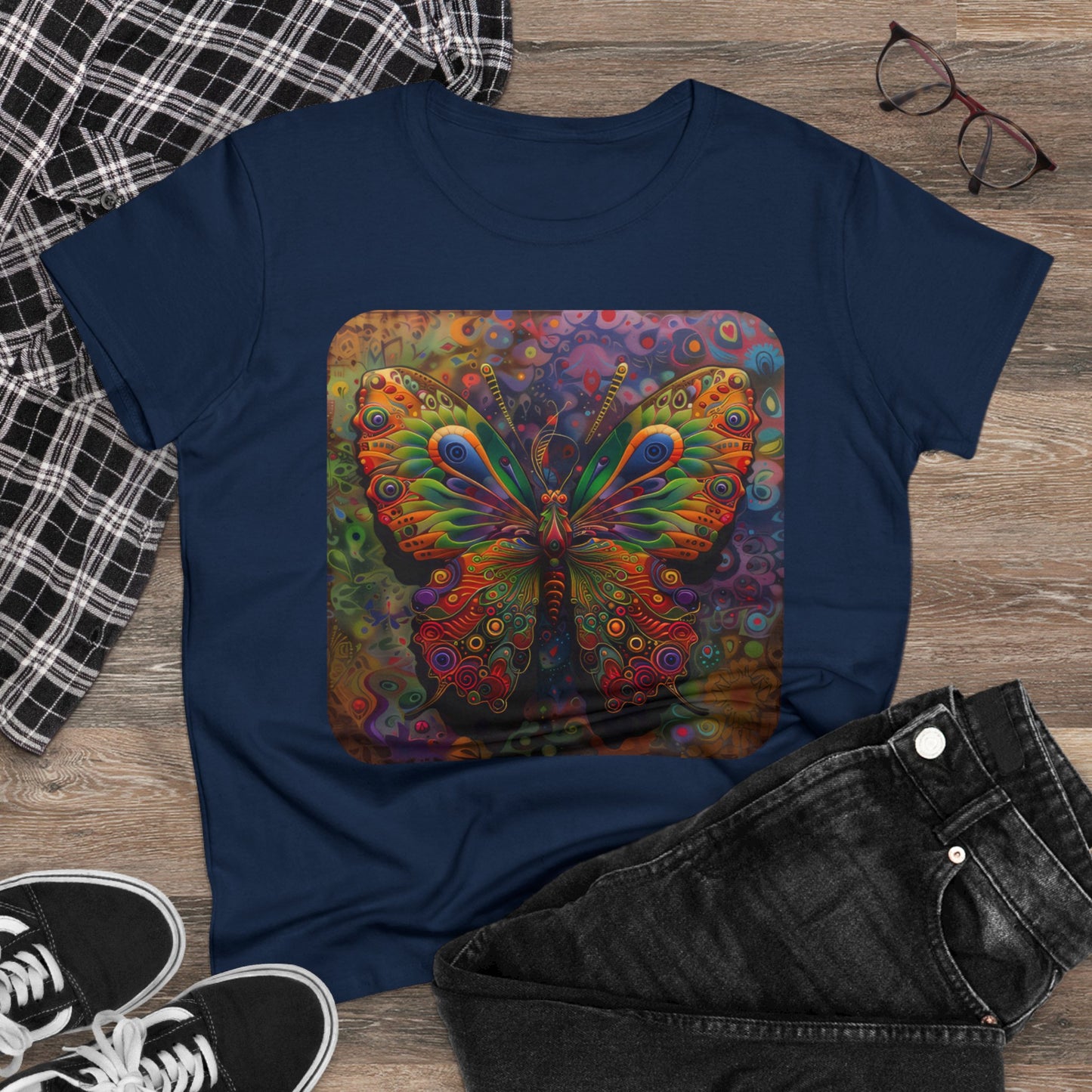 Butterfly - Women's Midweight Cotton Tee