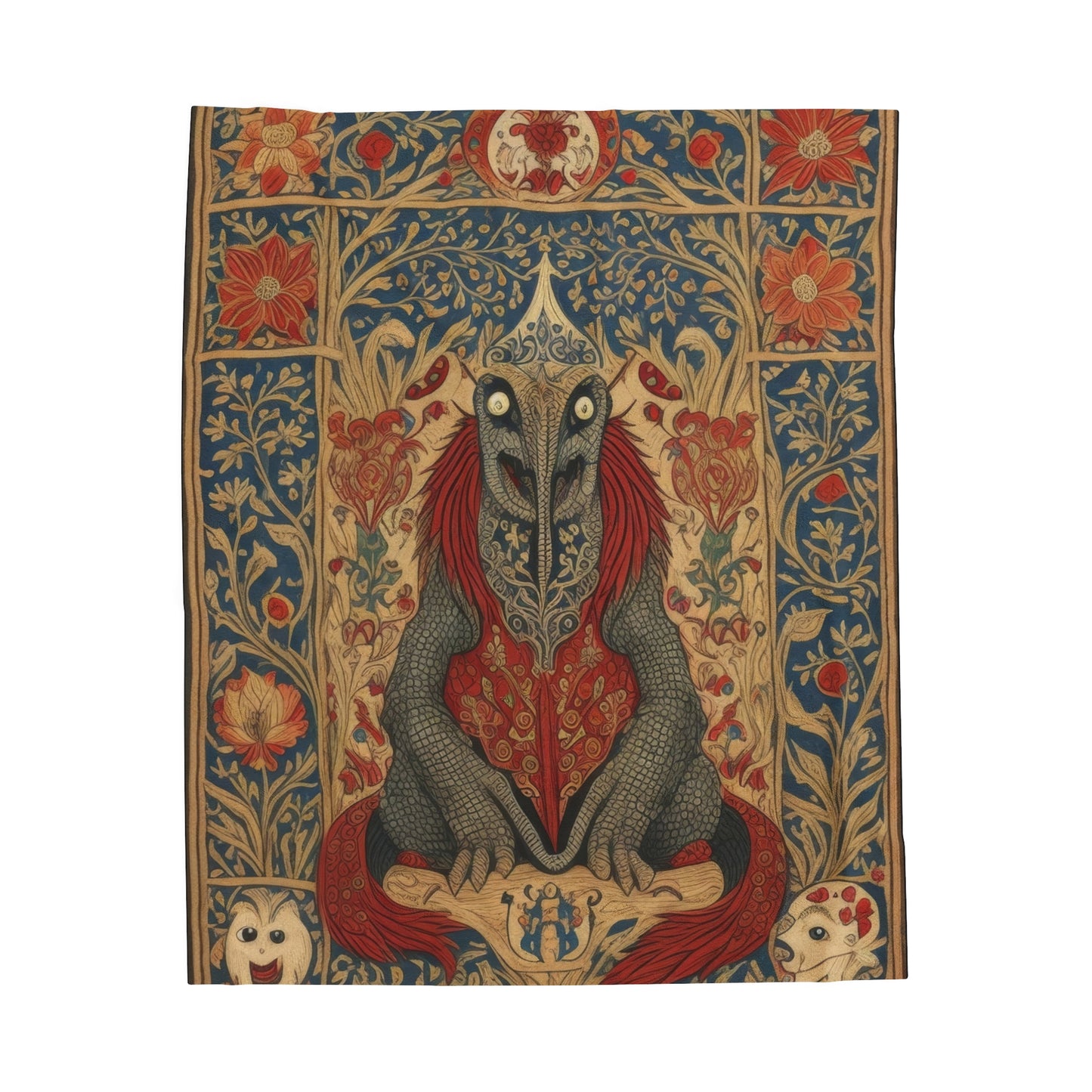 Succubus Medieval Tapestry - Velveteen Plush Blanket