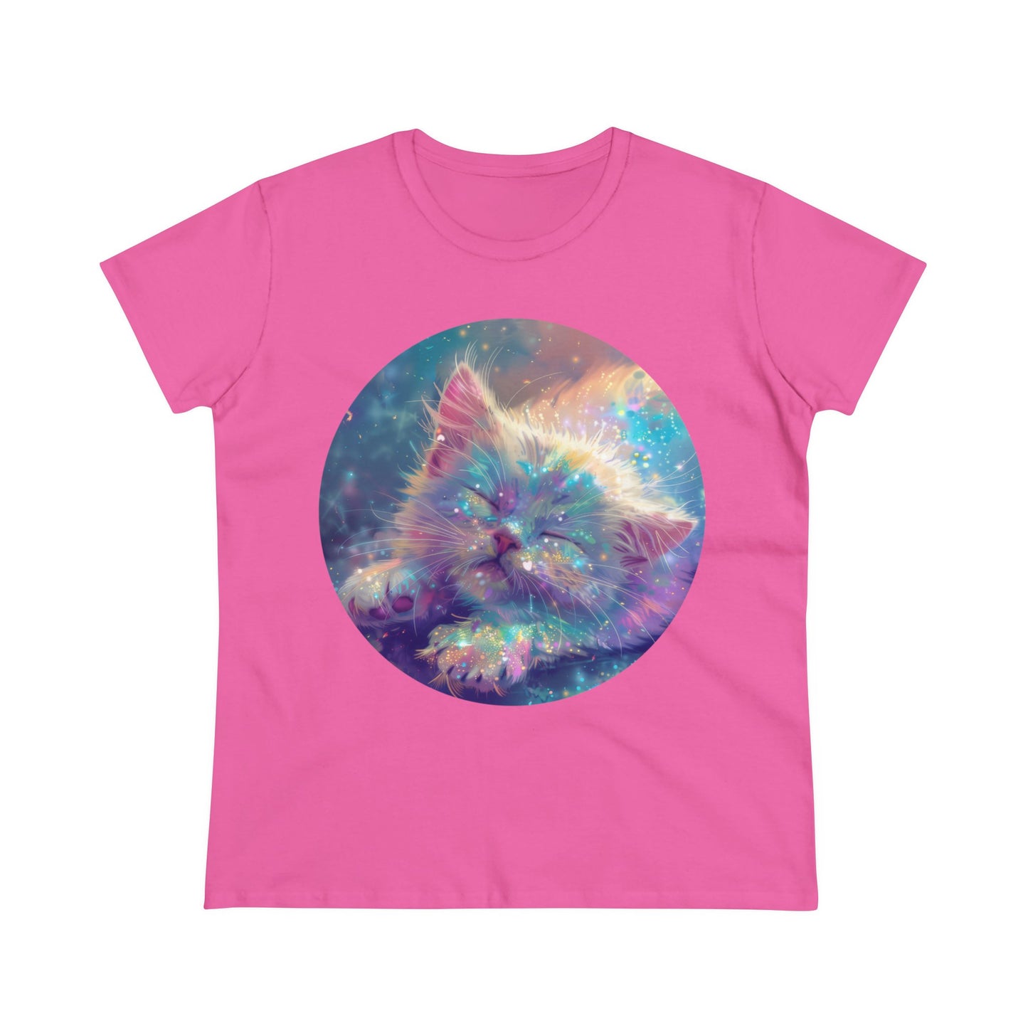 Sparkle Kitty - Women's Midweight Cotton Tee