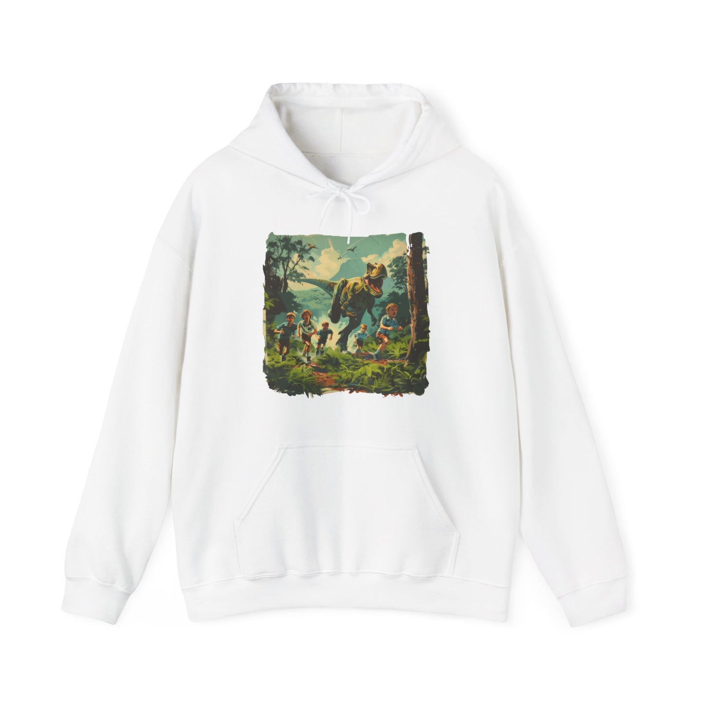 Dinosaur Chase - Unisex Heavy Blend™ Hooded Sweatshirt