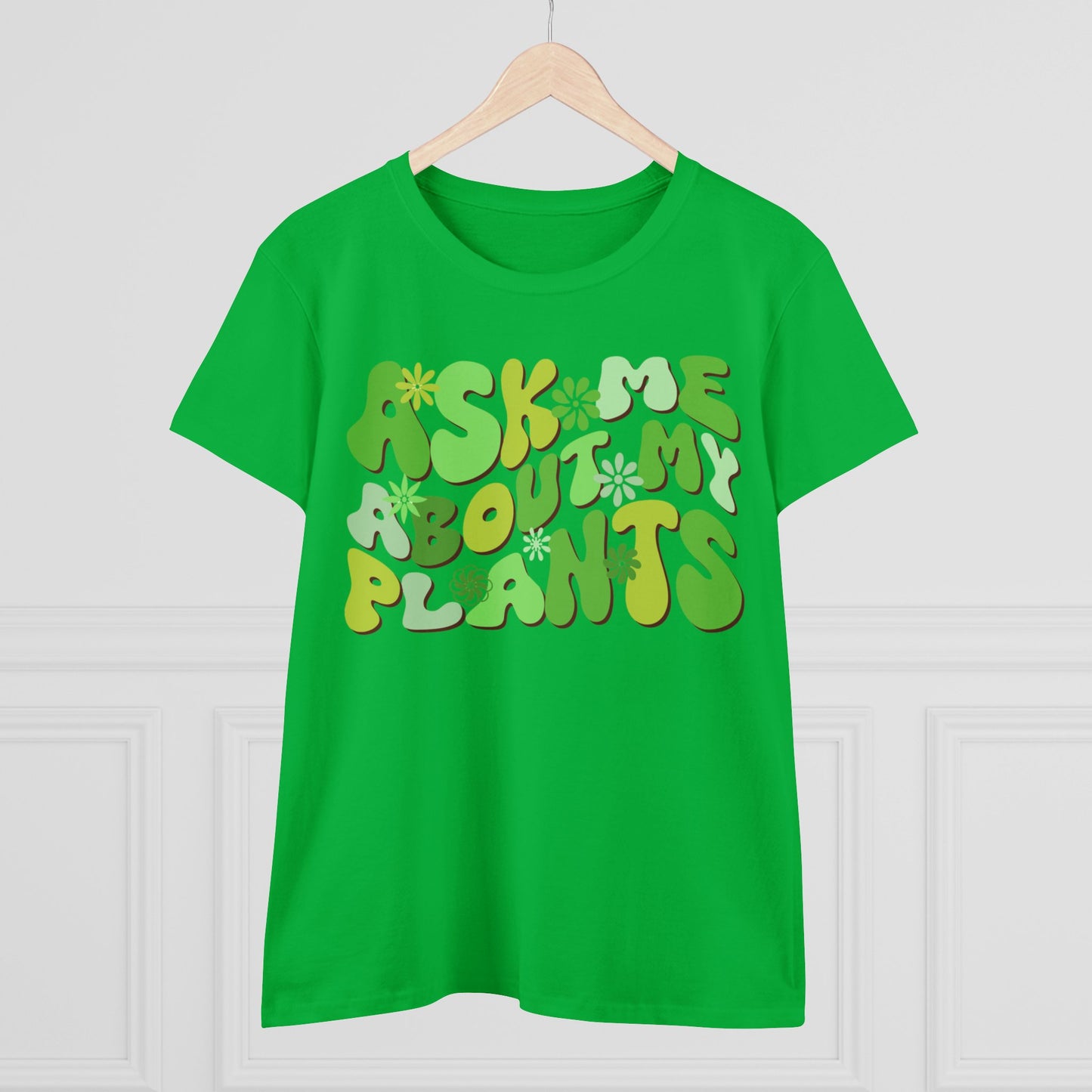 Ask Me About My Plants - Gardening - Women's Midweight Cotton Tee