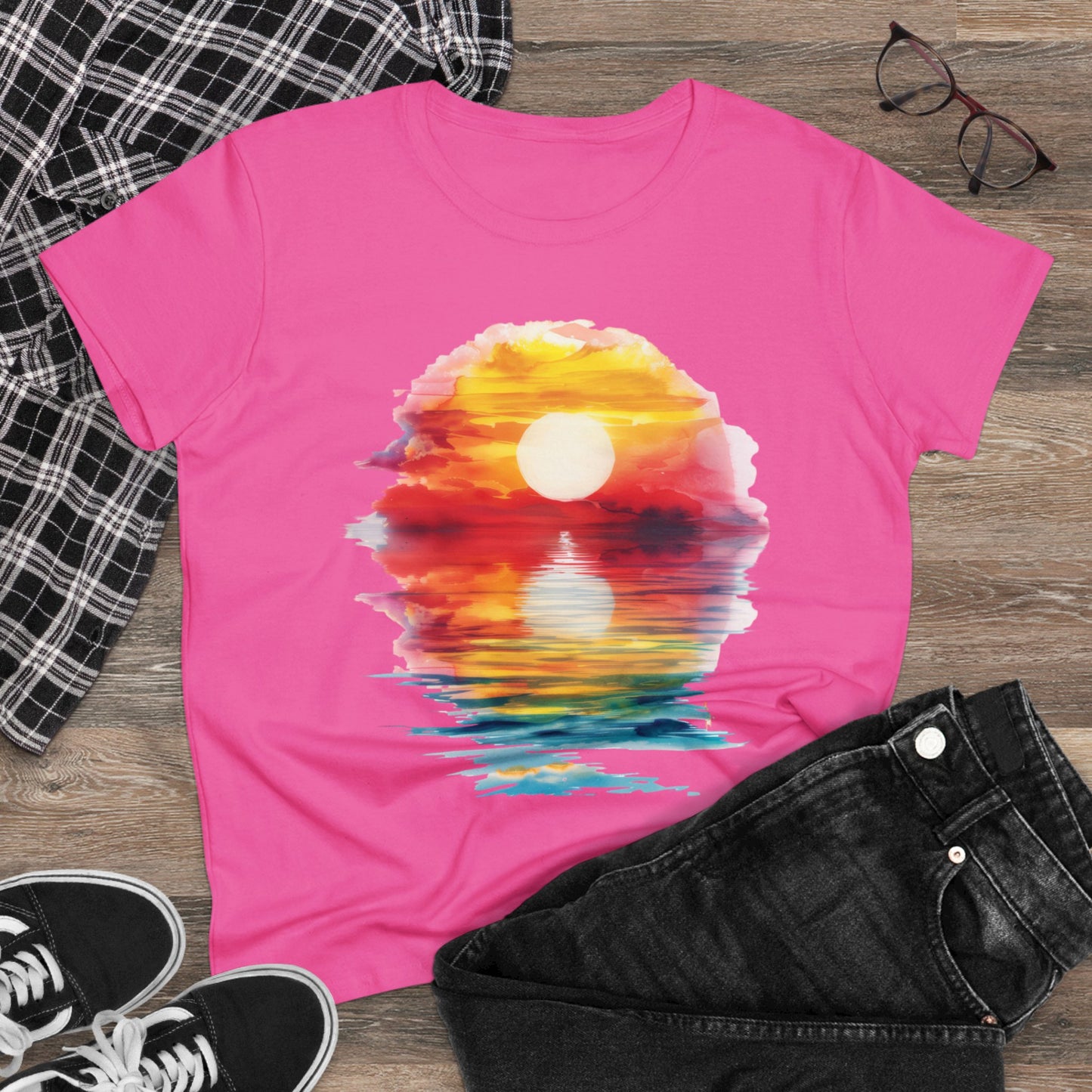 Sunrise - Women's Midweight Cotton Tee