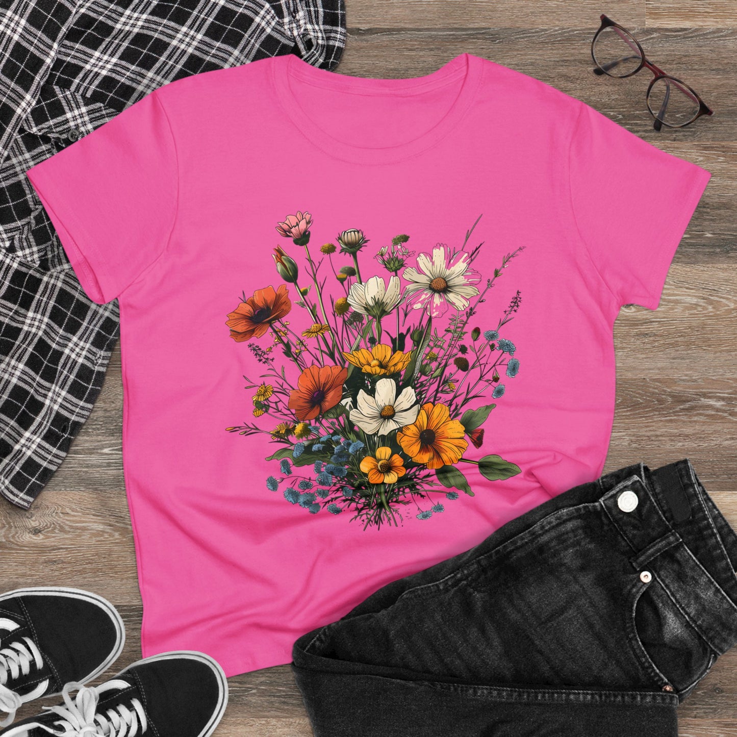 Wildflowers - Women's Midweight Cotton Tee