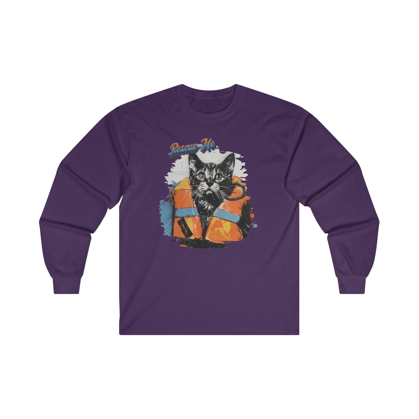 Rescue Cat - Unisex Ultra Cotton Long Sleeve Tee