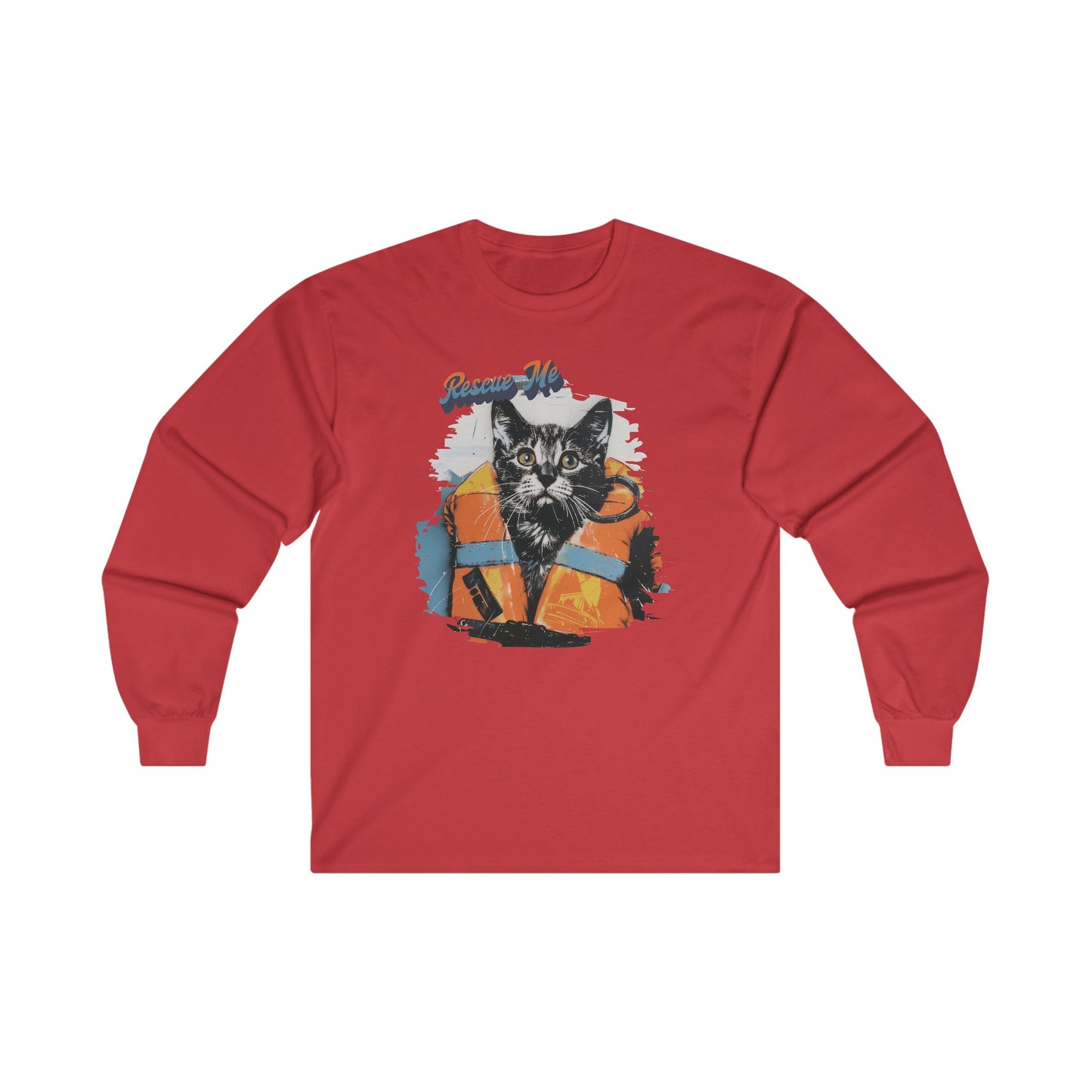 Rescue Cat - Unisex Ultra Cotton Long Sleeve Tee