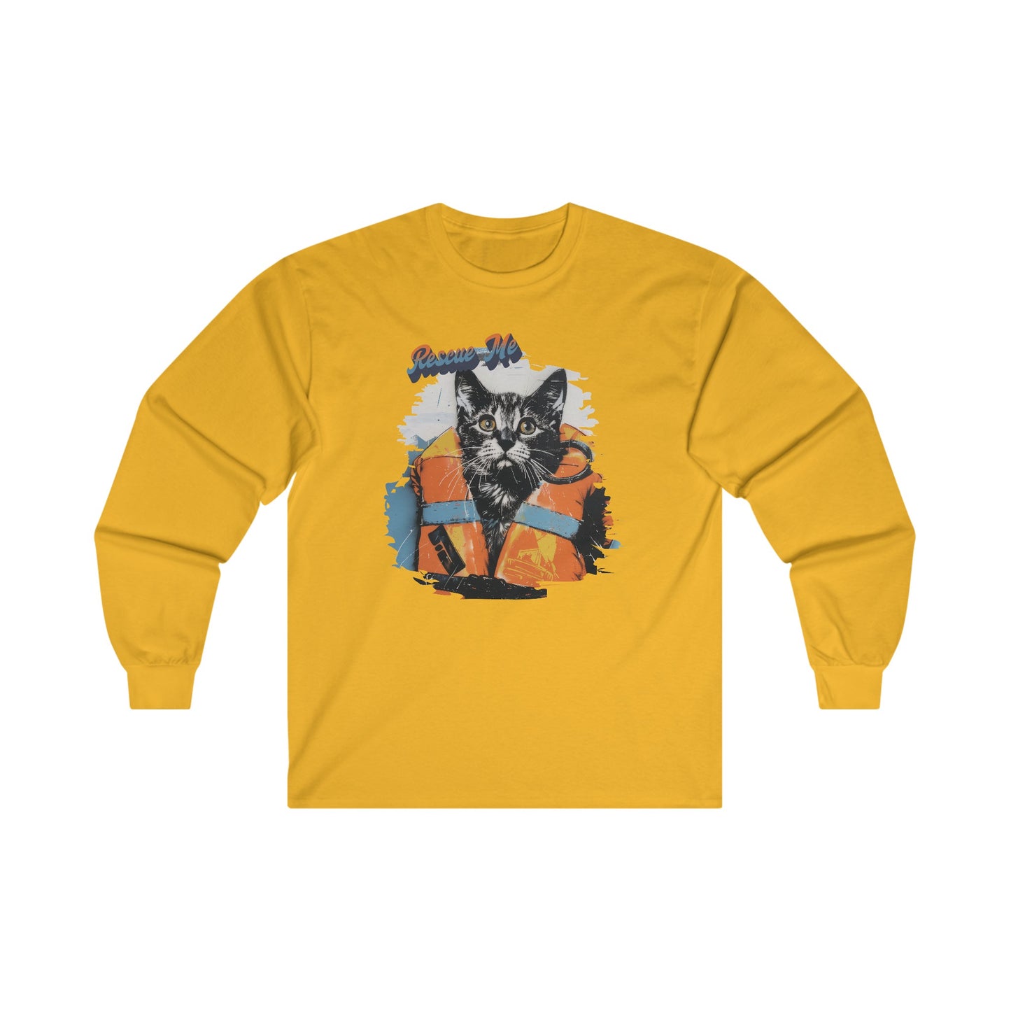 Rescue Cat - Unisex Ultra Cotton Long Sleeve Tee