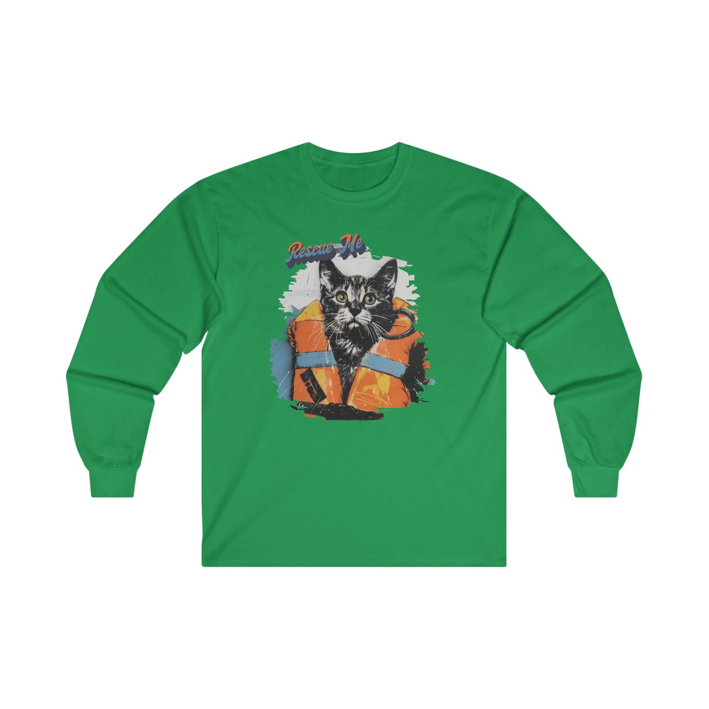 Rescue Cat - Unisex Ultra Cotton Long Sleeve Tee