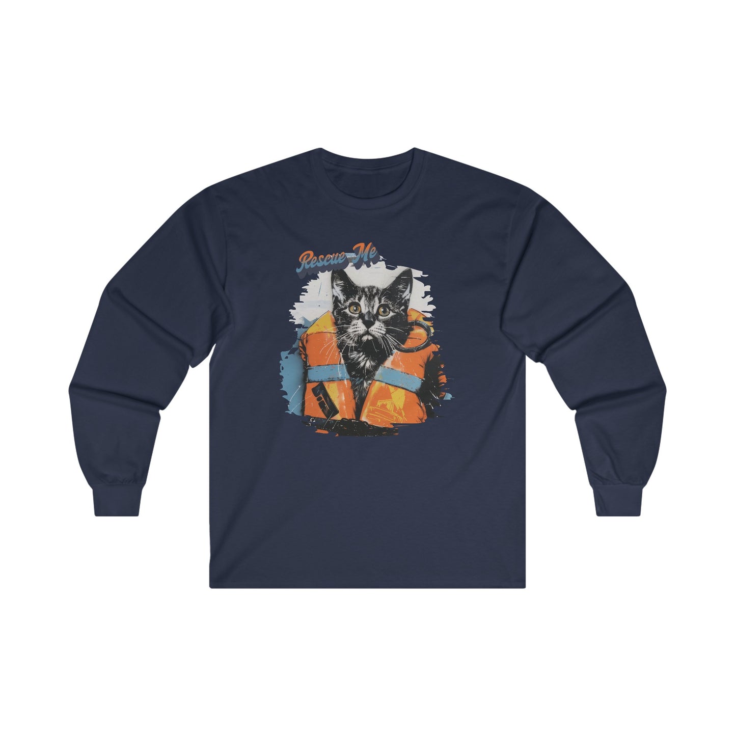 Rescue Cat - Unisex Ultra Cotton Long Sleeve Tee