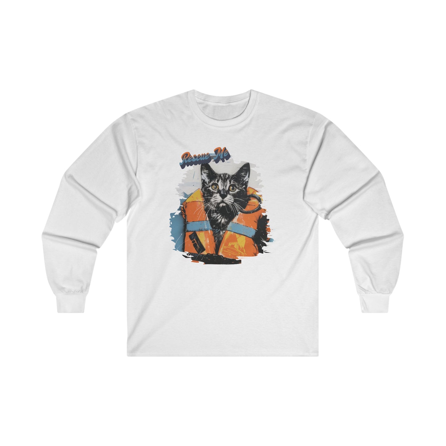 Rescue Cat - Unisex Ultra Cotton Long Sleeve Tee