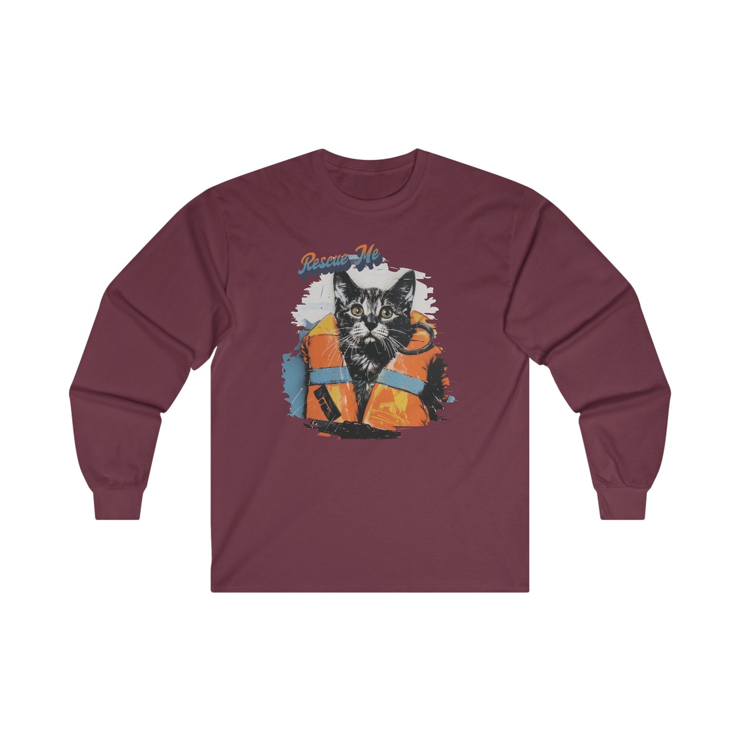 Rescue Cat - Unisex Ultra Cotton Long Sleeve Tee