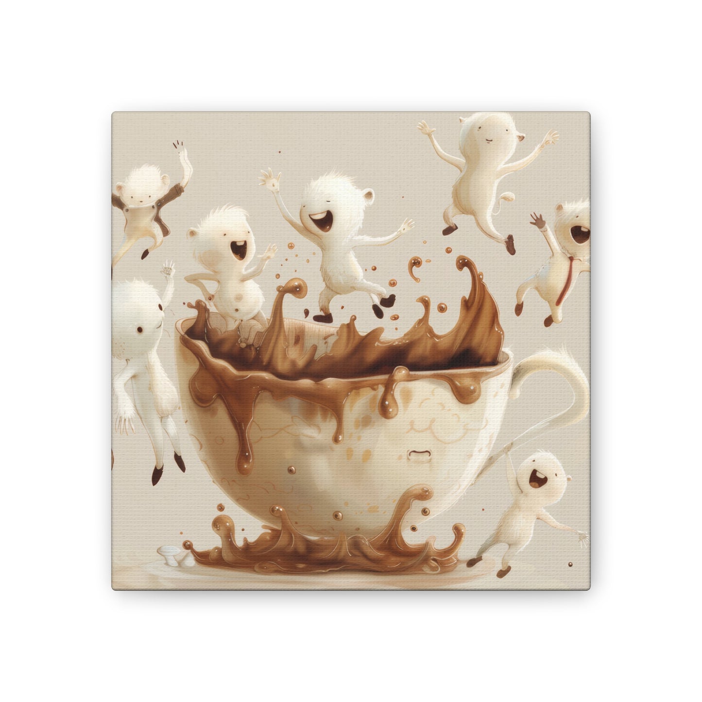 Coffee Monsters - Canvas Stretched, 0.75"