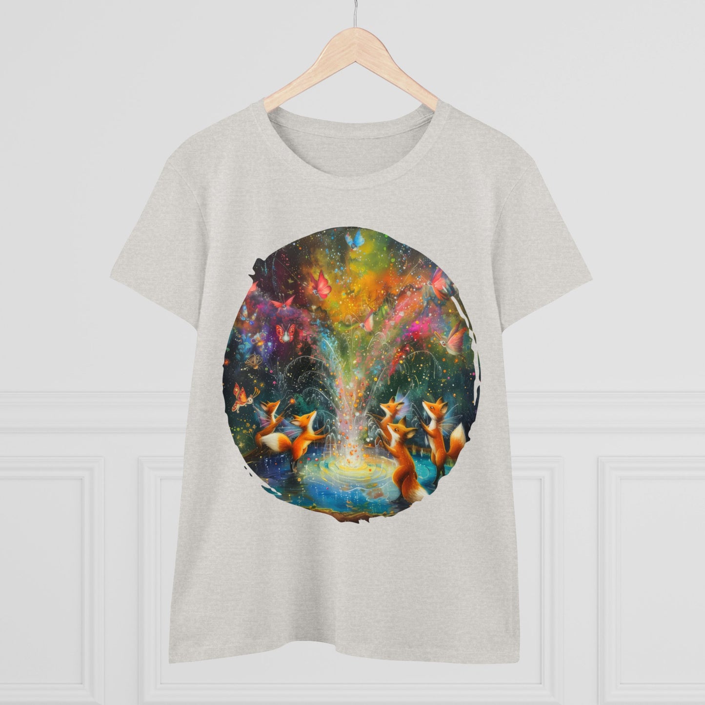 Fairy Celebration - Fantasy - Women's Midweight Cotton Tee