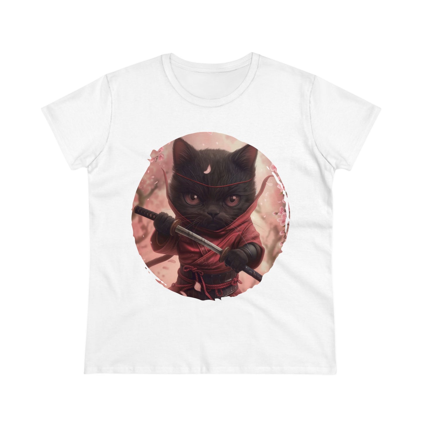 Ninja Kitty - Women's Midweight Cotton Tee