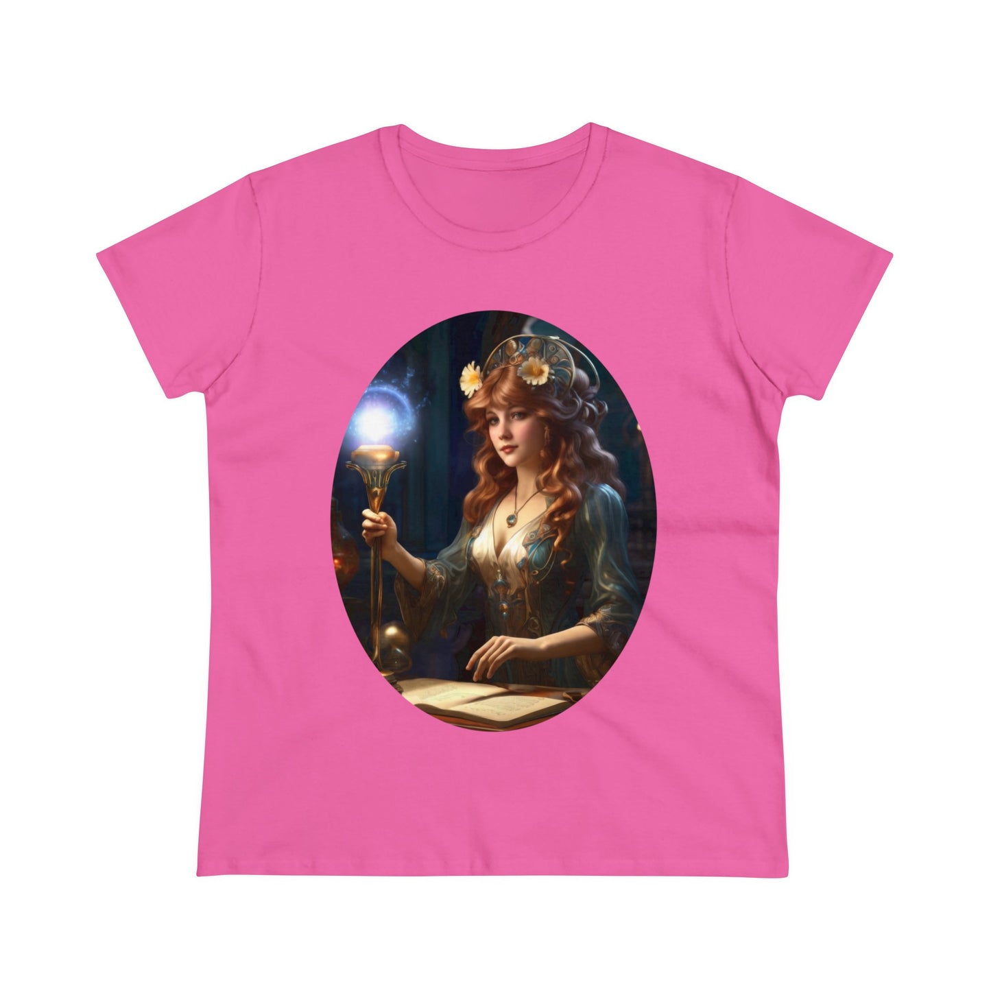 The Sorceress - Fantasy - Women's Midweight Cotton Tee