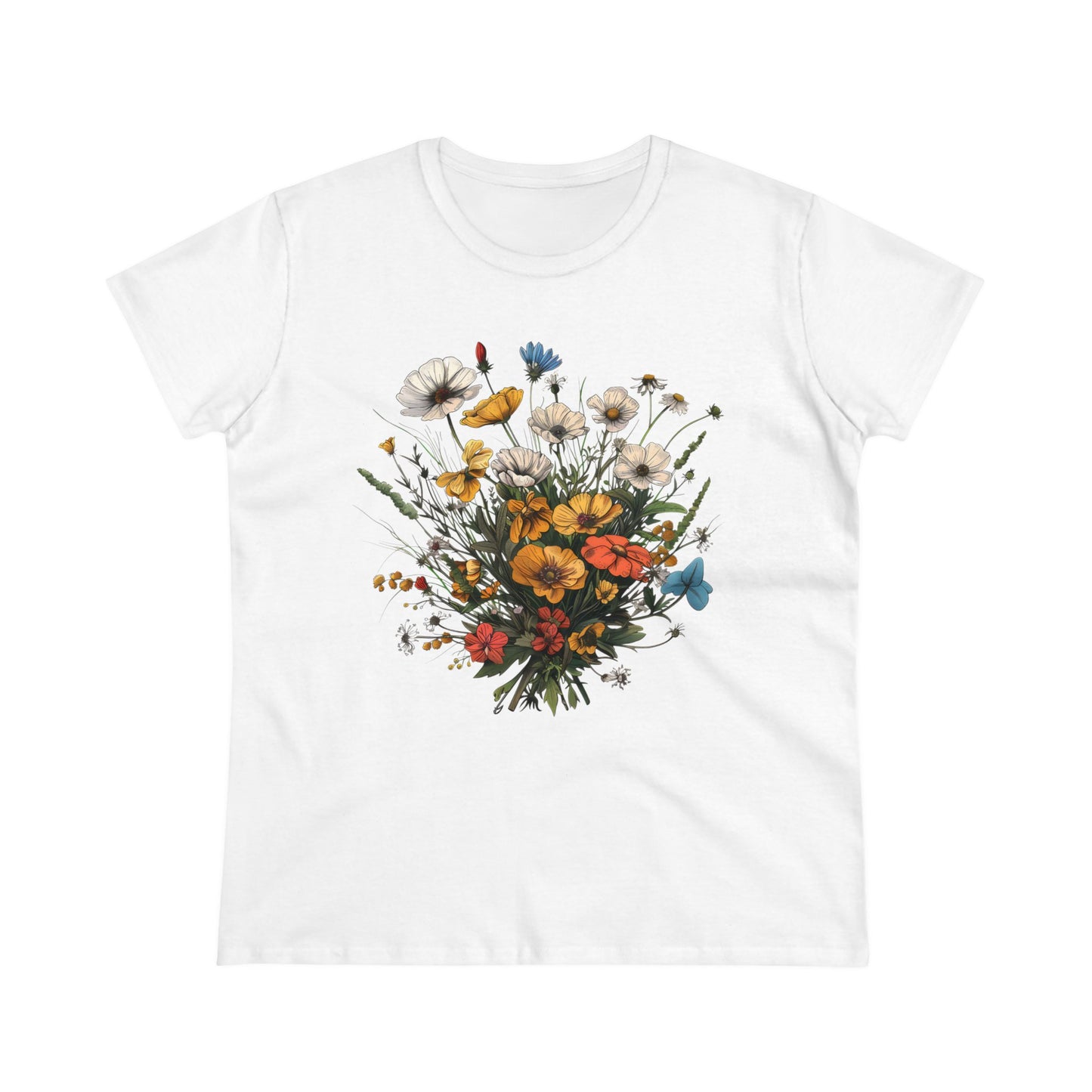 Wildflowers - Women's Midweight Cotton Tee