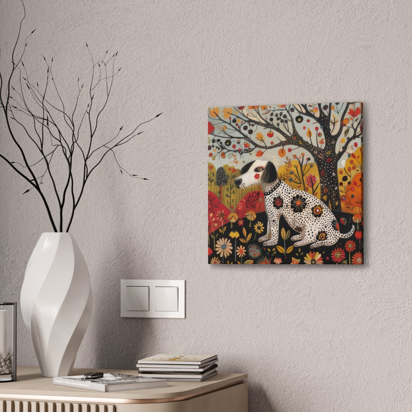 Autumn Dog - Canvas Stretched, 0.75"