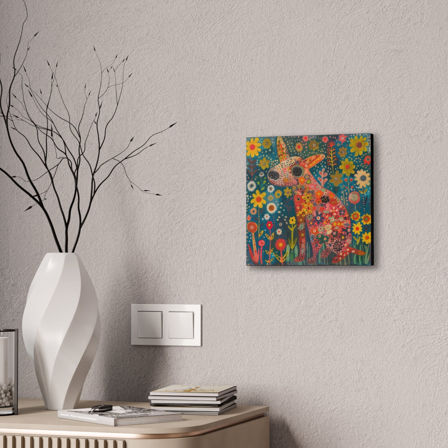 Spring Dog - Canvas Stretched, 0.75"