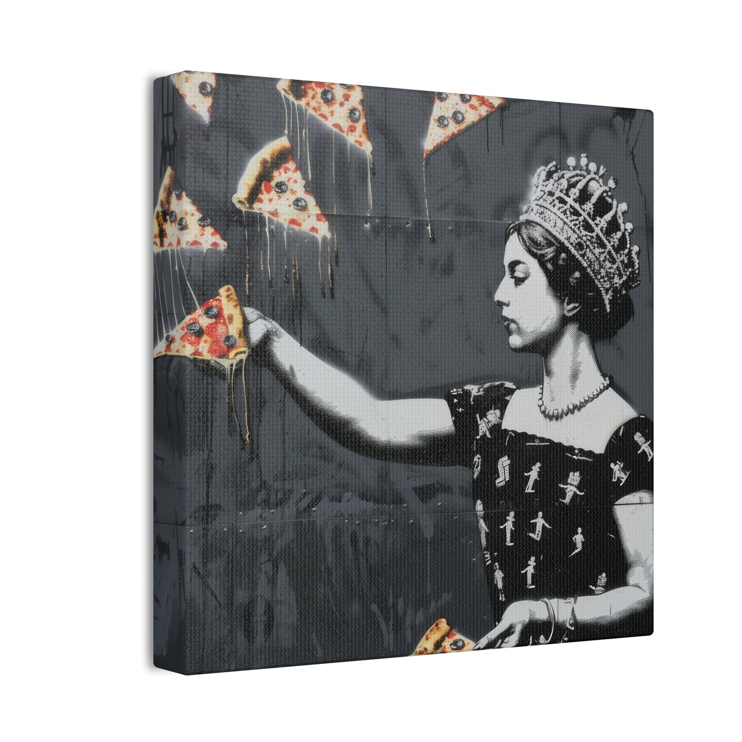 Pizza Queen - Canvas Stretched, 0.75"