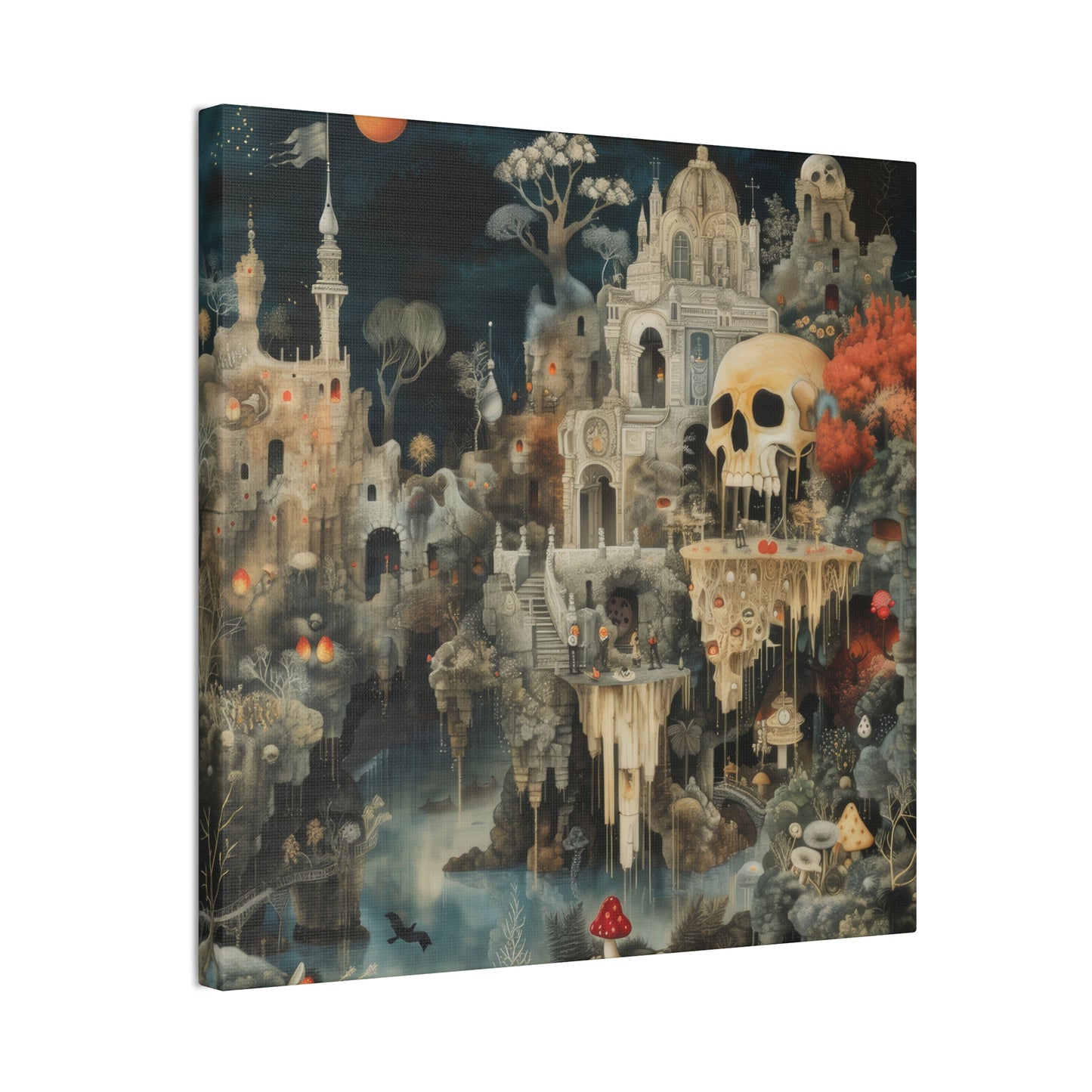 Skull Town - Canvas Stretched, 0.75"