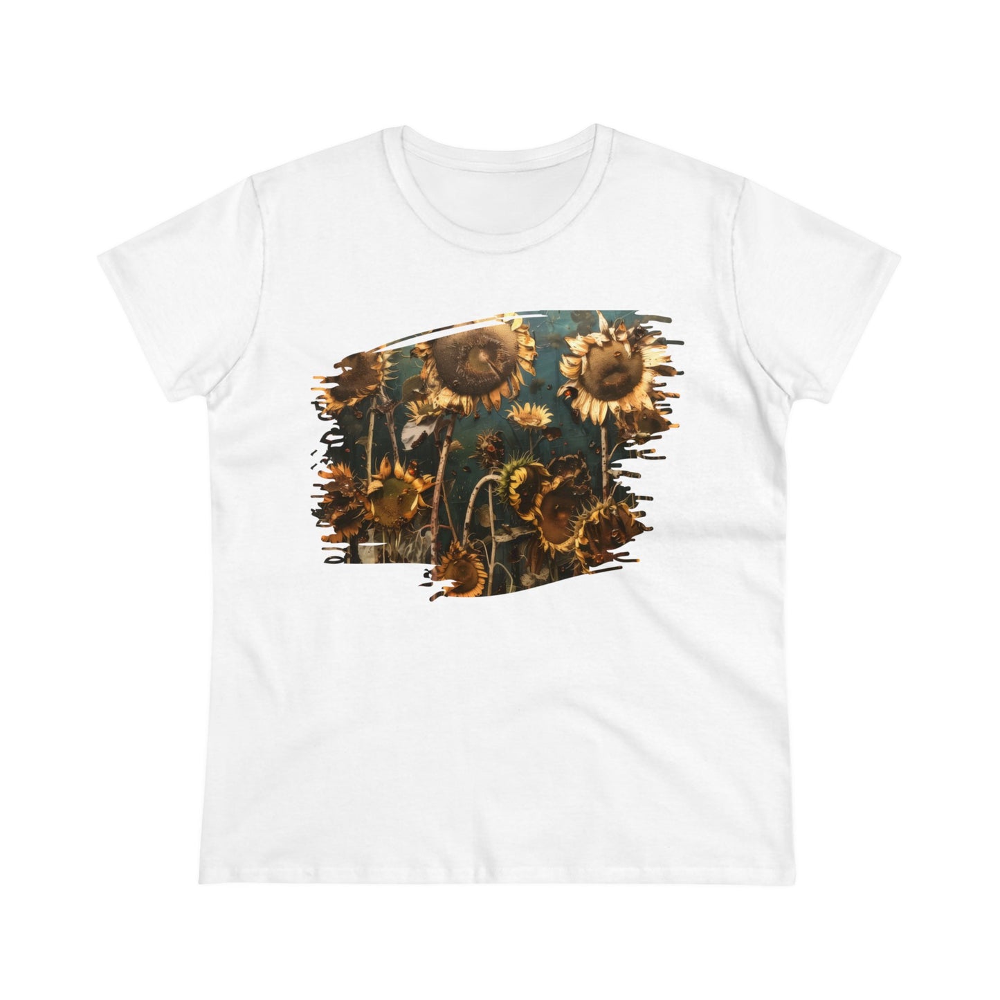 Sunflowers Wilting - Women's Midweight Cotton Tee