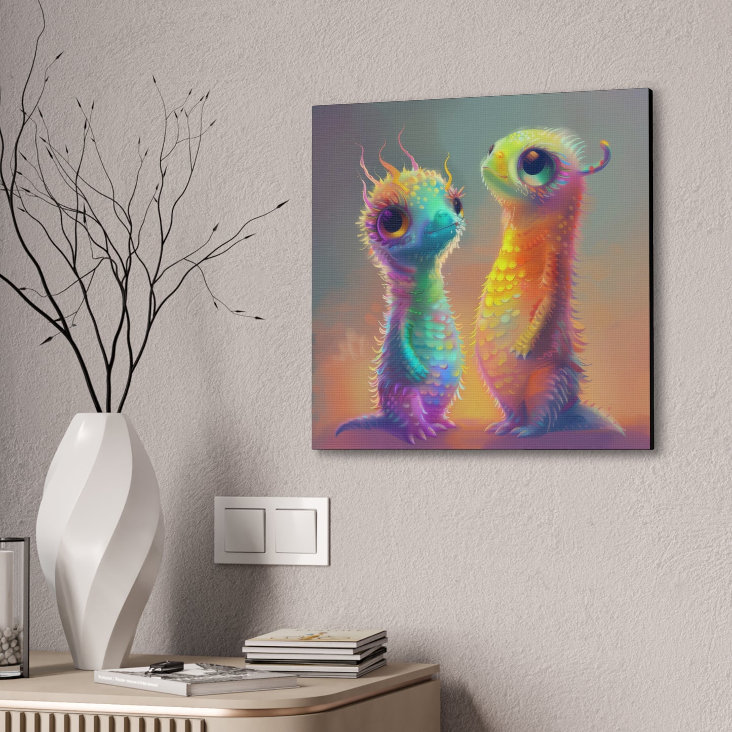 Iridescent Creatures - Canvas Stretched, 0.75"