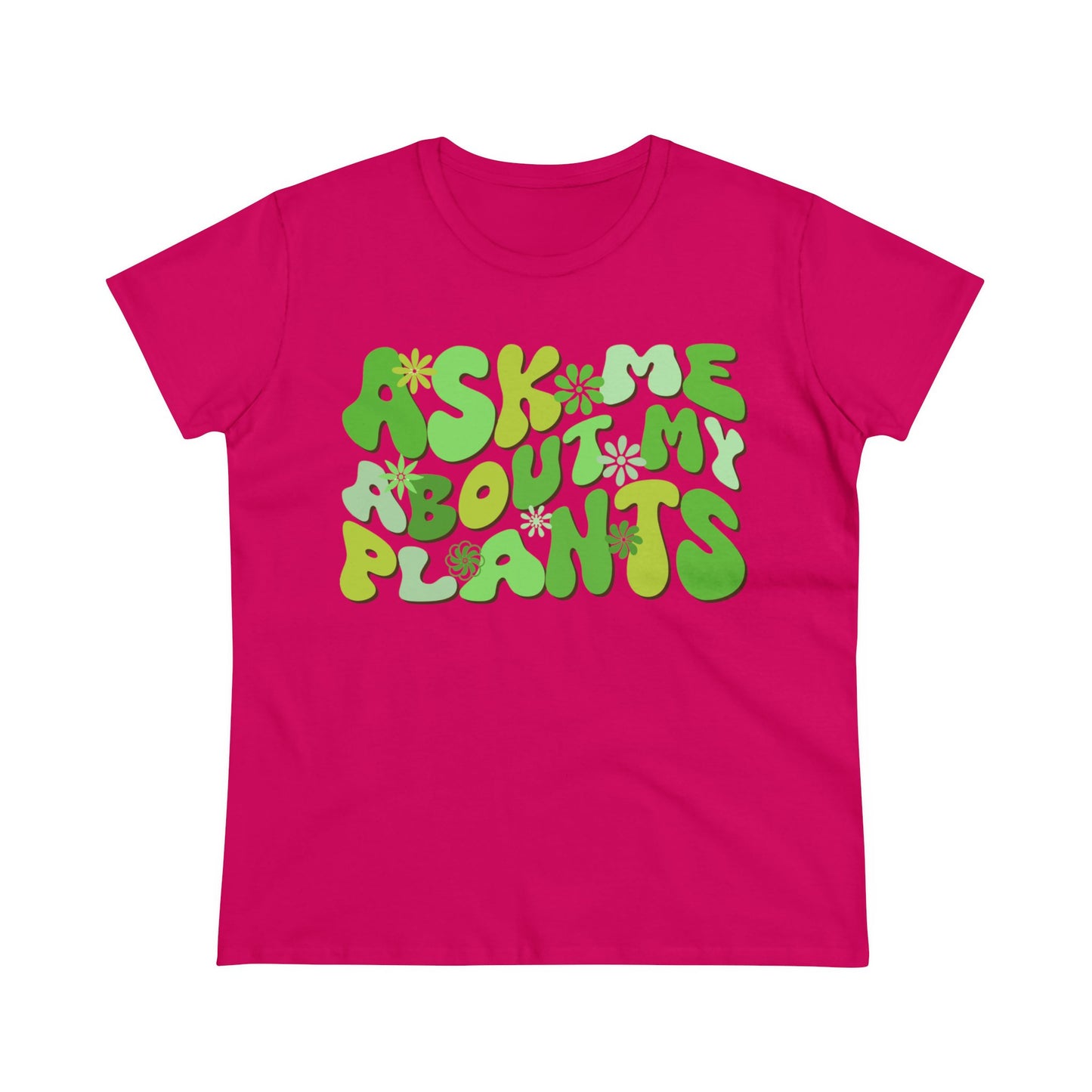 Ask Me About My Plants - Gardening - Women's Midweight Cotton Tee