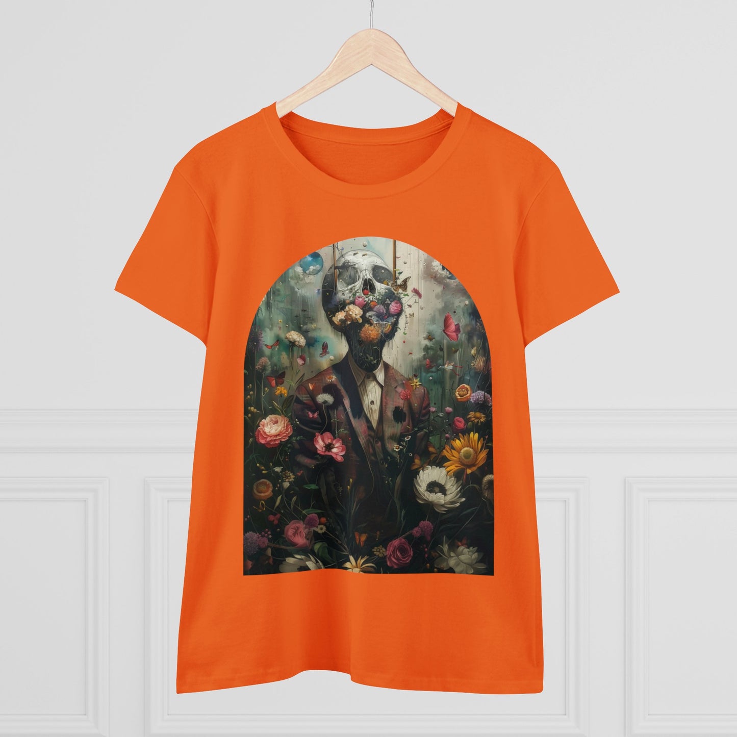 Flowers on My Mind - Women's Midweight Cotton Tee