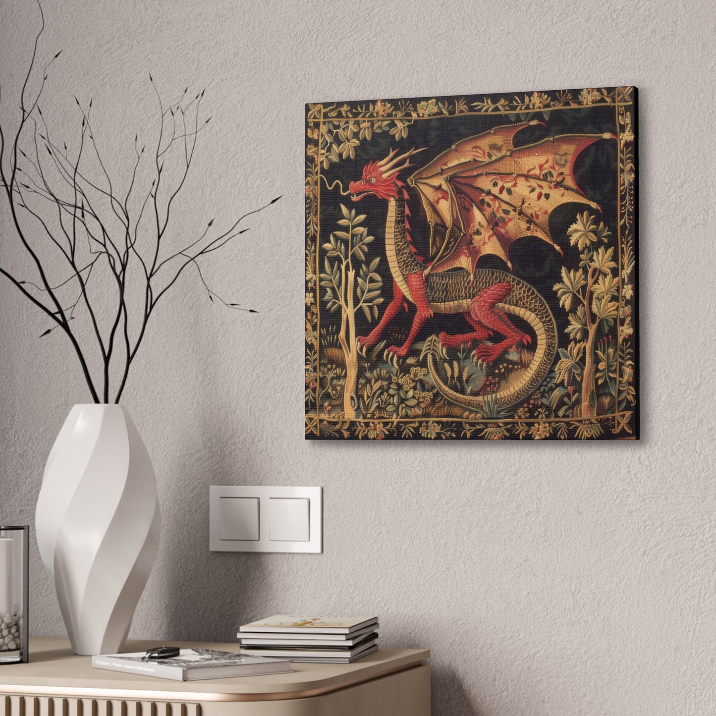 Dragon Tapestry - Canvas Stretched, 0.75"