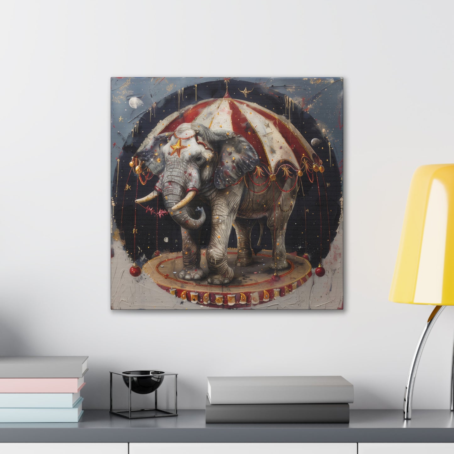 Circus Elephant - Canvas Stretched, 0.75"