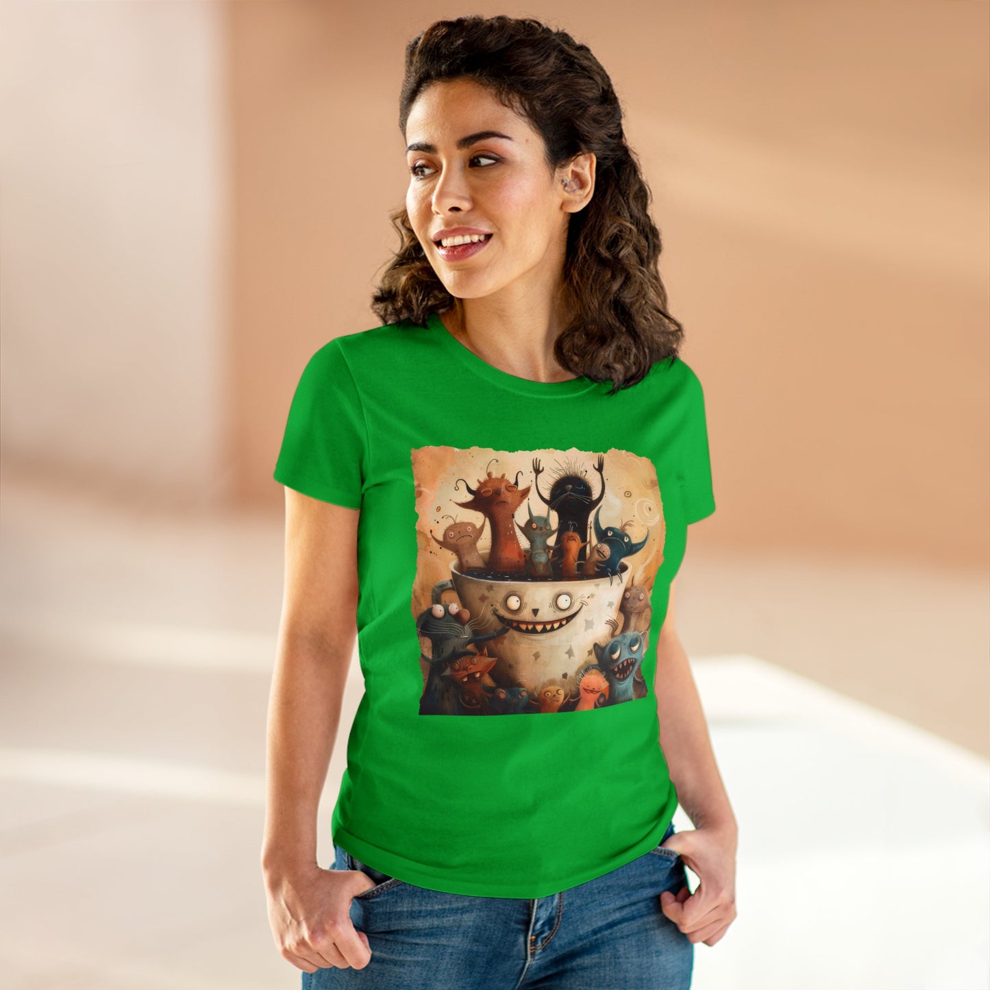 Coffee Critters - Women's Midweight Cotton Tee