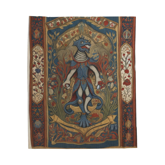 Succubus Medieval Tapestry - Velveteen Plush Blanket