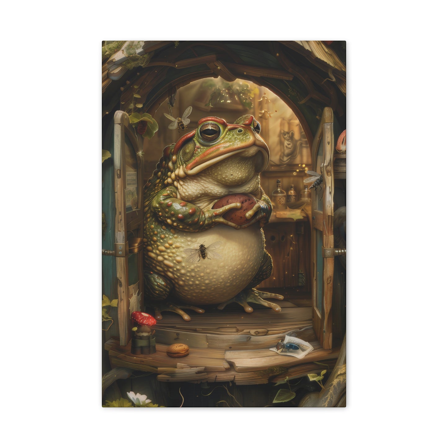 Frog's House - Canvas Stretched, 0.75"