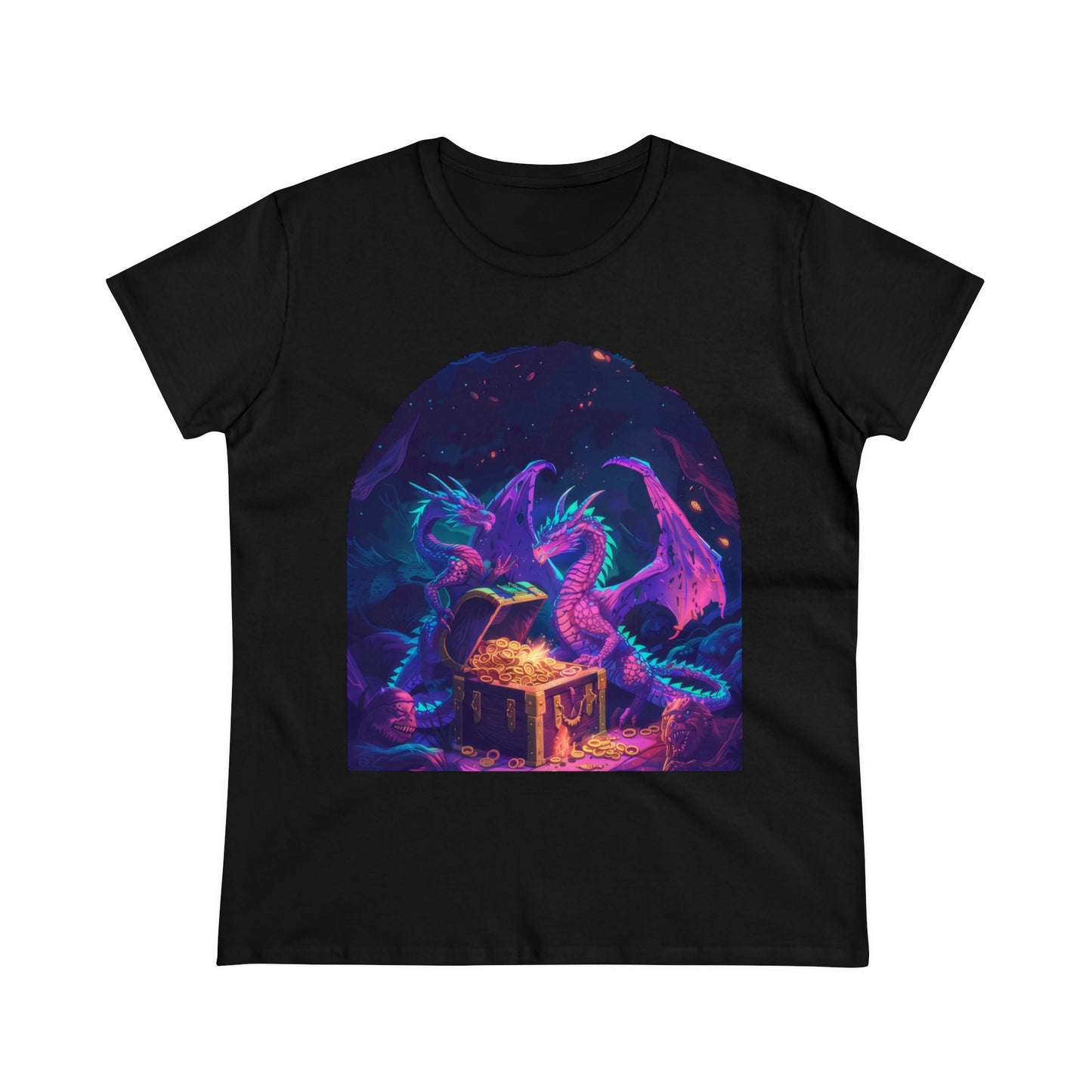 Dragons and Loot - Fantasy - Women's Midweight Cotton Tee