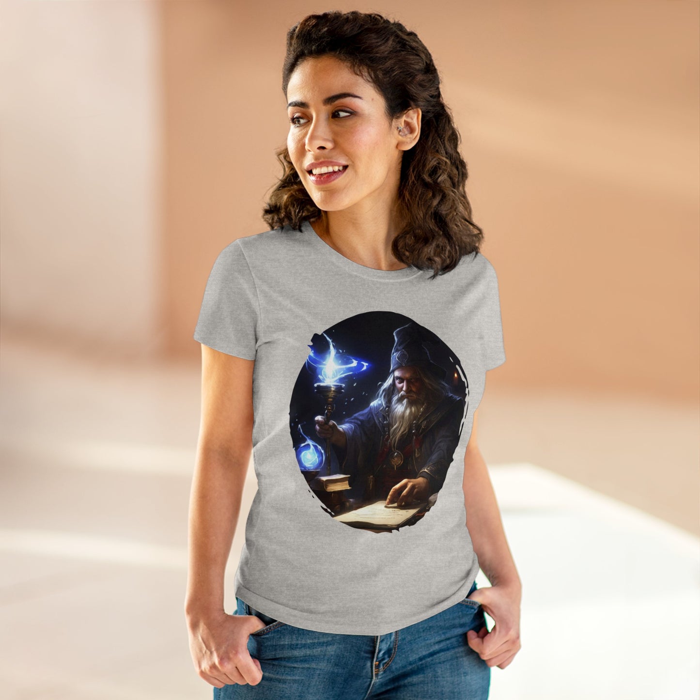 The Mage - Fantasy - Women's Midweight Cotton Tee