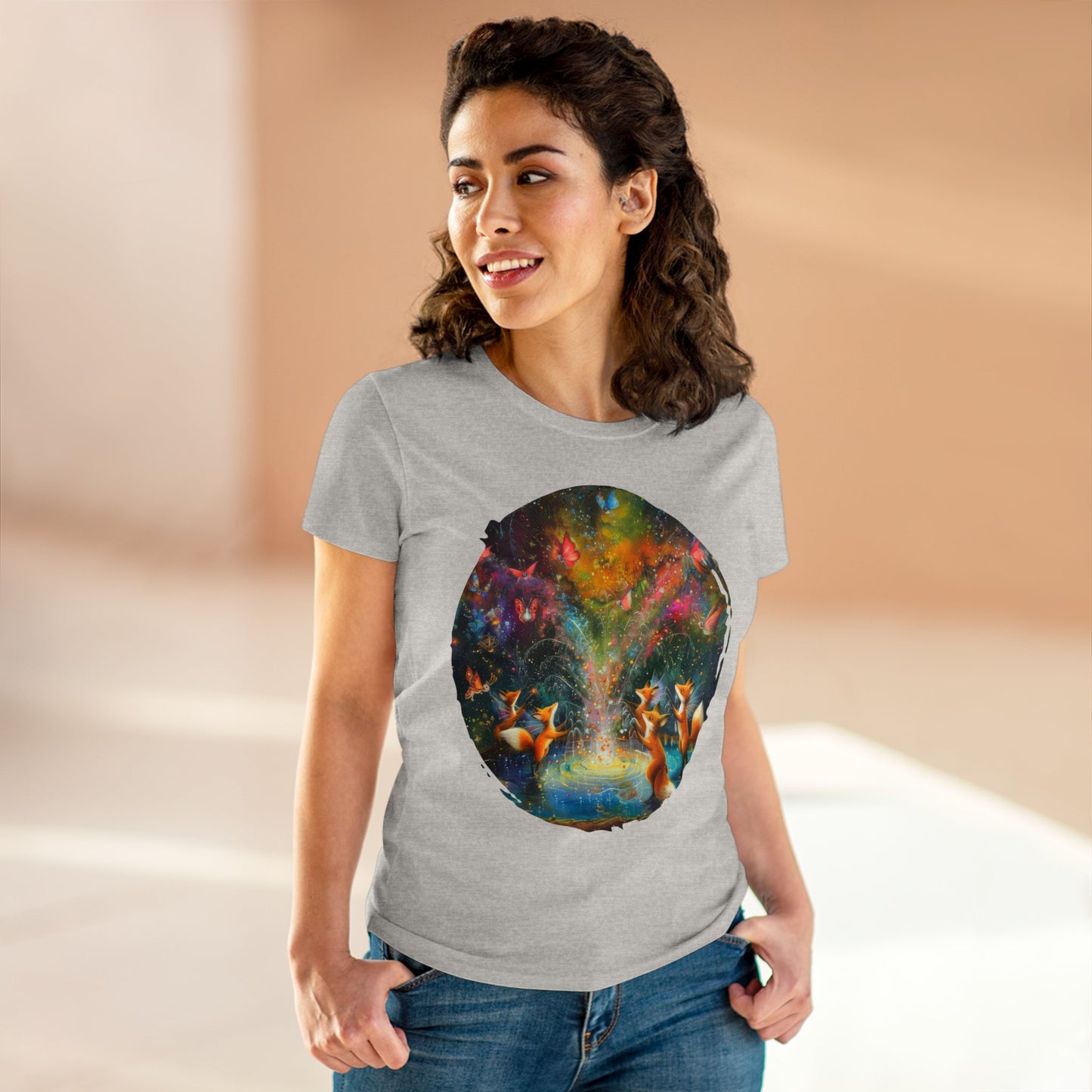 Fairy Celebration - Fantasy - Women's Midweight Cotton Tee