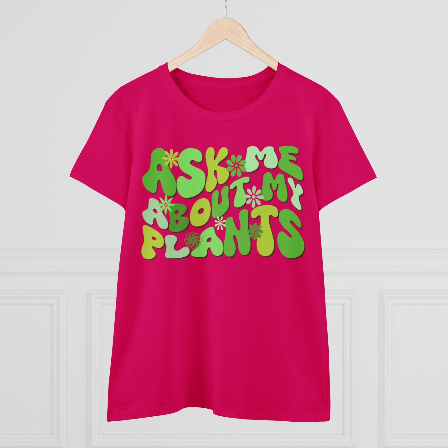 Ask Me About My Plants - Gardening - Women's Midweight Cotton Tee