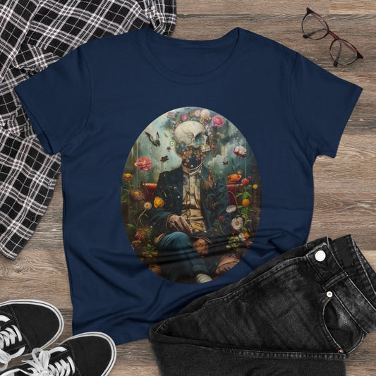 Flowers on My Mind - Women's Midweight Cotton Tee