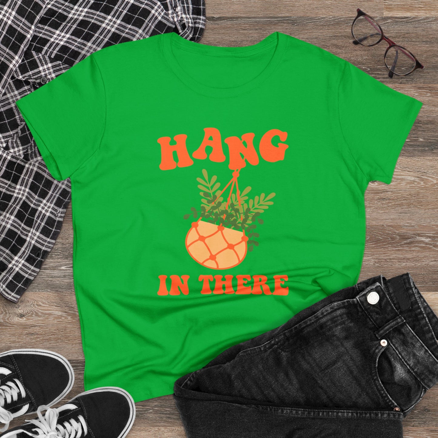 Hang In There - Gardening - Women's Midweight Cotton Tee