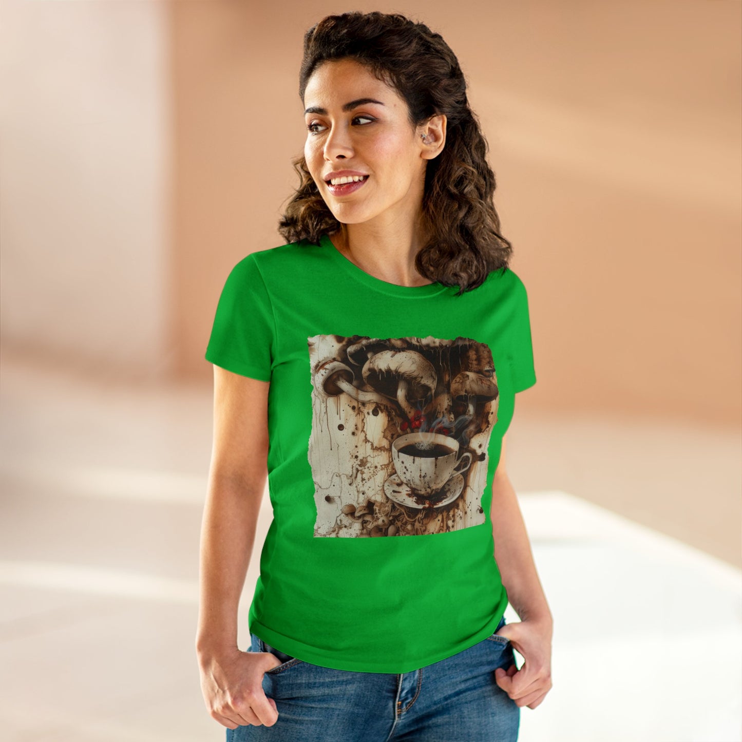 Organic Coffee - Women's Midweight Cotton Tee