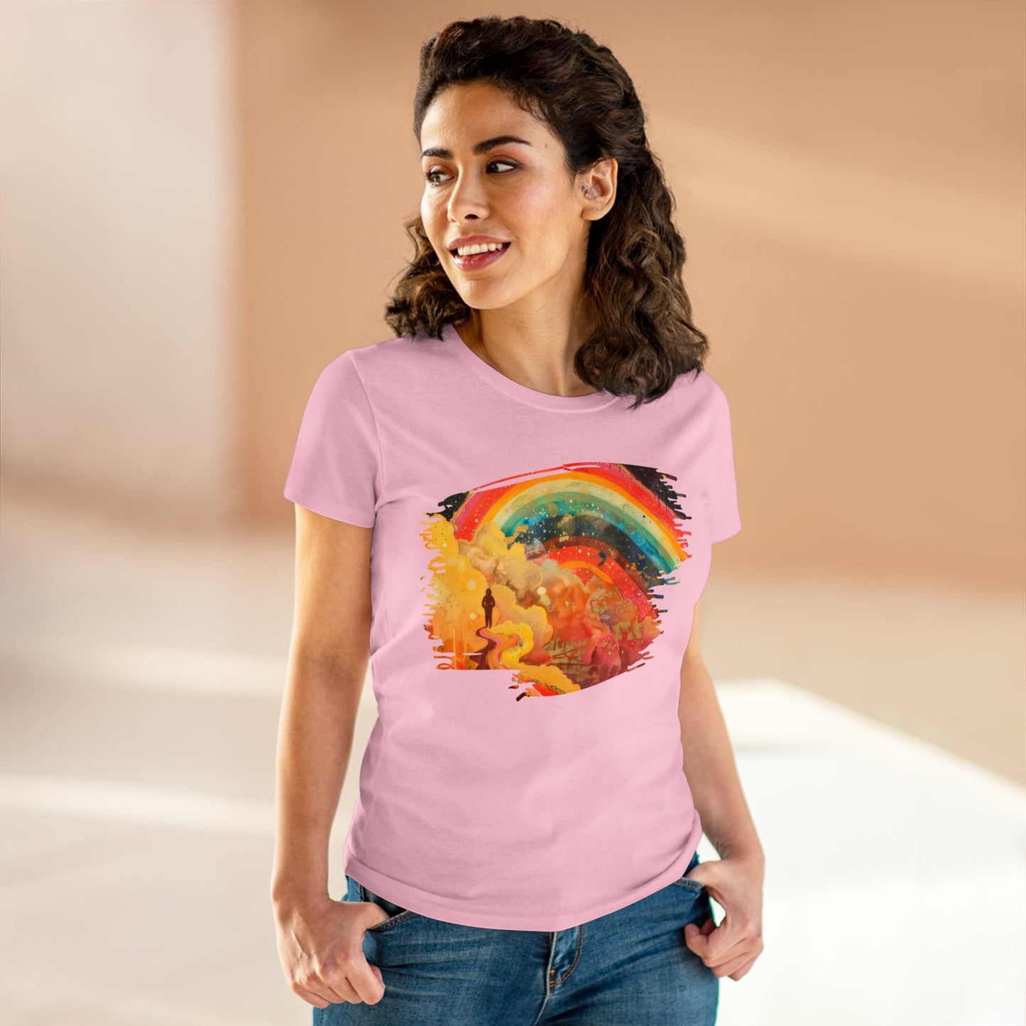 Chasing Rainbows - Women's Midweight Cotton Tee