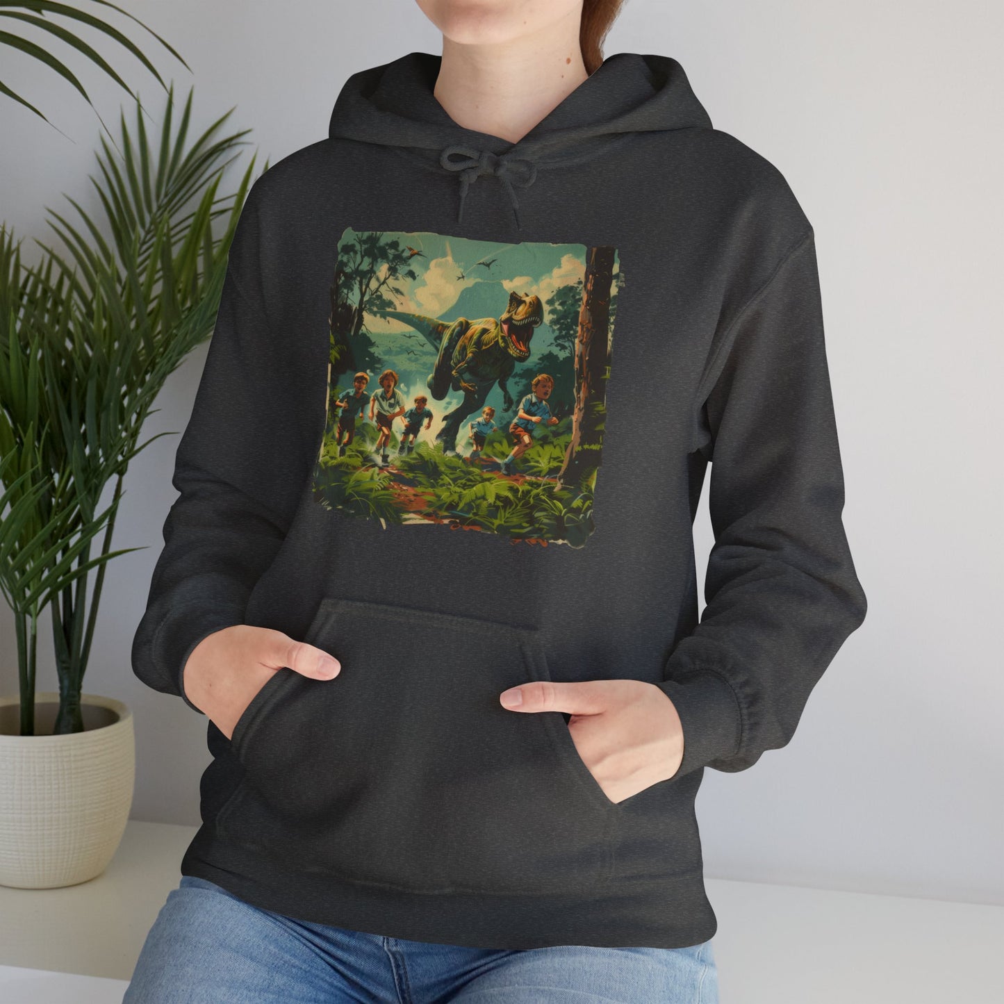 Dinosaur Chase - Unisex Heavy Blend™ Hooded Sweatshirt