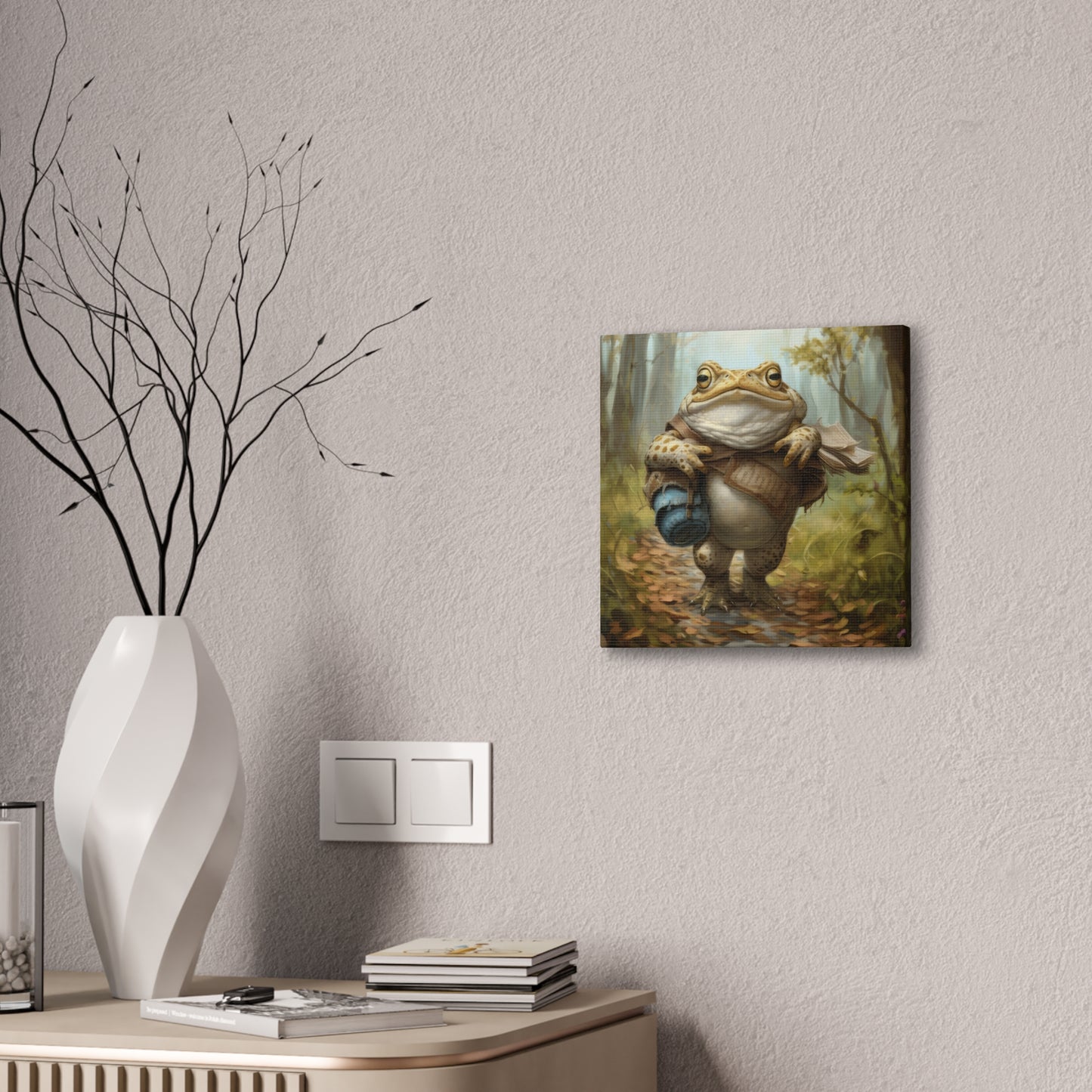 Traveling Toad - Canvas Stretched, 0.75"