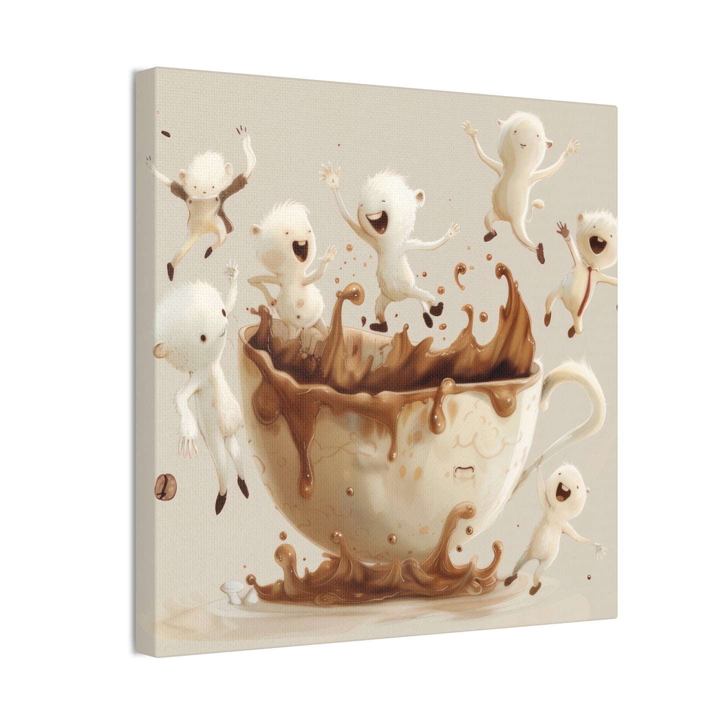 Coffee Monsters - Canvas Stretched, 0.75"