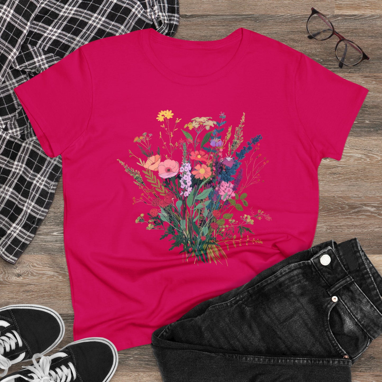 Wildflowers - Women's Midweight Cotton Tee