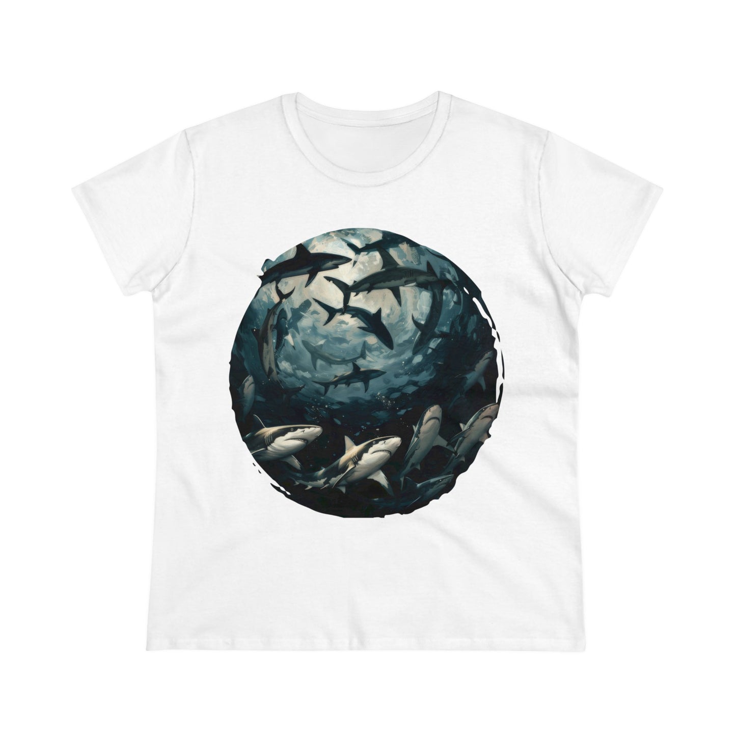 Sharks - Women's Midweight Cotton Tee