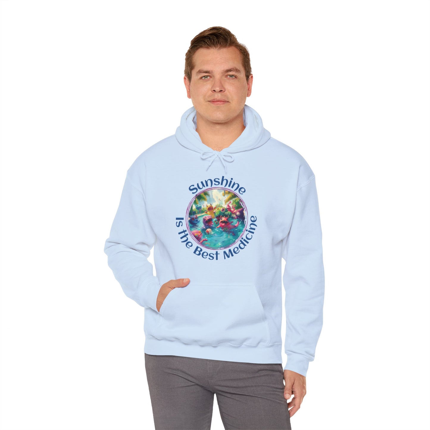 Sunshine is the Best Medicine - Unisex Heavy Blend™ Hooded Sweatshirt