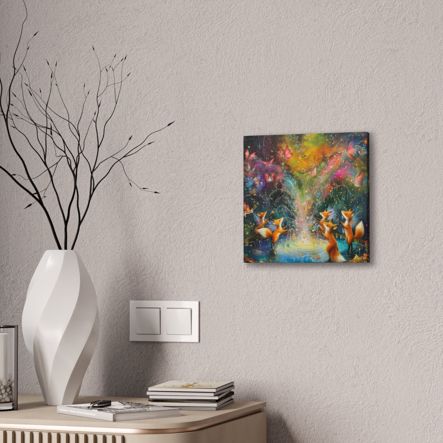 Fairy Fox Festival - Canvas Stretched, 0.75"