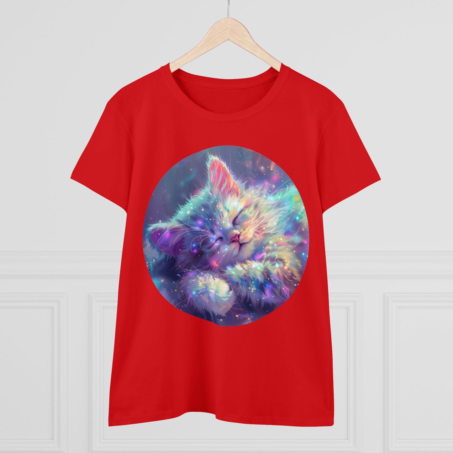 Sparkle Kitty - Women's Midweight Cotton Tee